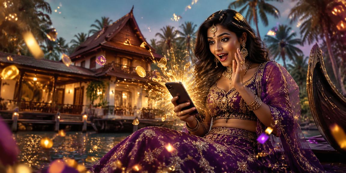 Mobile user redeeming Bollywood-themed promotions in Kerala